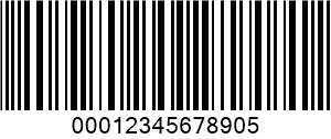 ITF (Interleaved 2 av 5) barcode example
